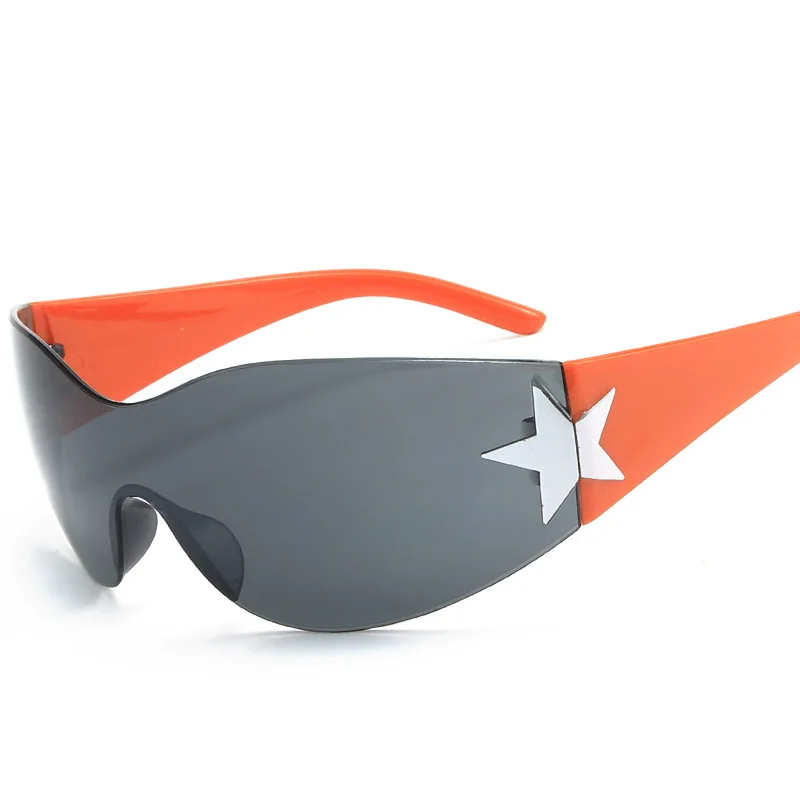 Cute Star Rimless Pet Sunglasses For Dogs Y2k Fashion Eyewear Trendy Puppy Photo Props Lightweight Sports Outdoor Accessories