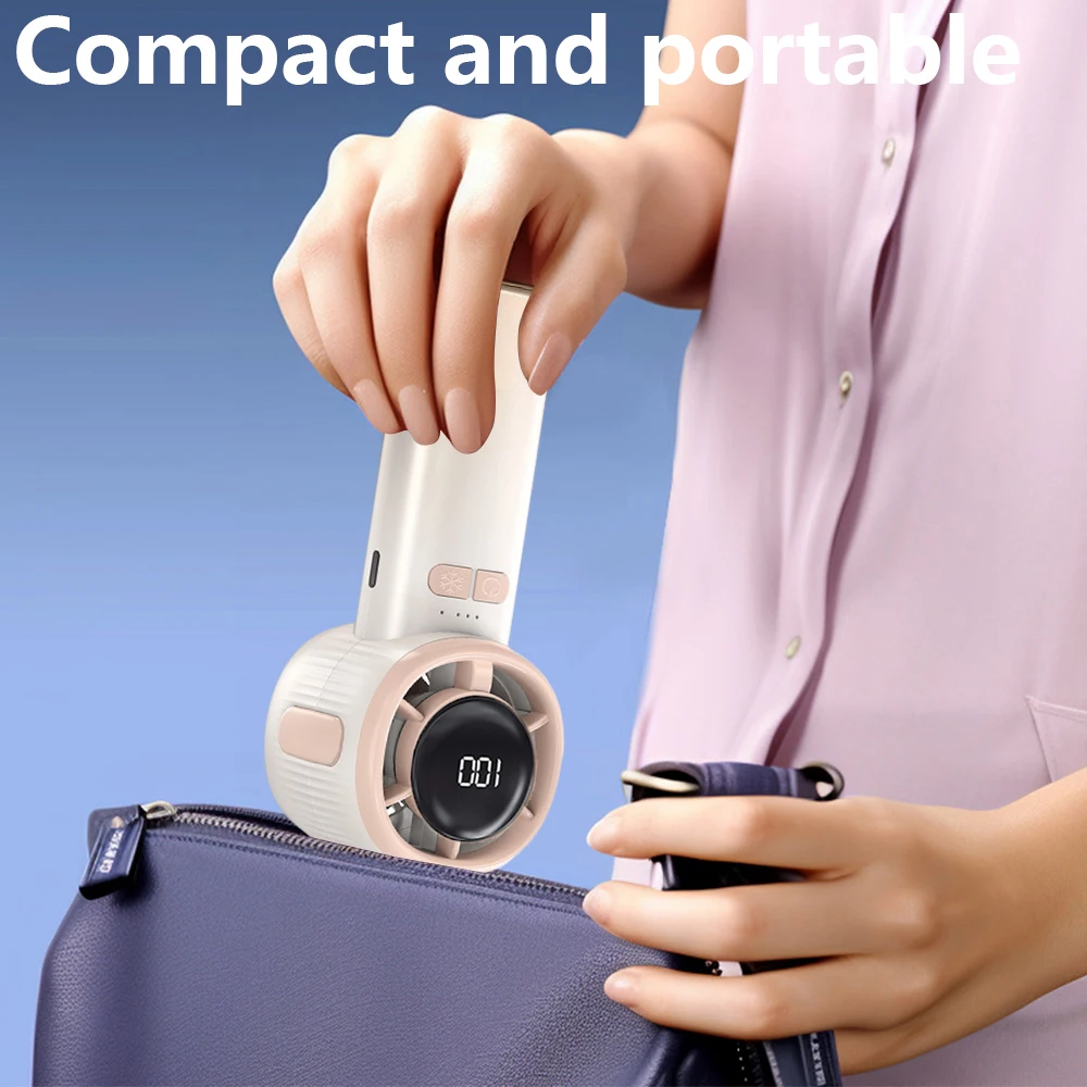 Tragbarer Lüfter für Fahrzeuge – 100 Windgeschwindigkeitseinstellungen + Halbleiterkühlung – perfekt für heißes Wetter