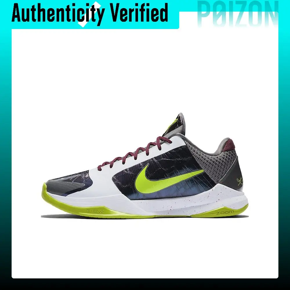 Nike Zoom Kobe 5 Protro 'Chaos' Kobe 5 Joker Abrasion Resistant Low top Air Zoom Performance Basketball Shoes Unisex CD4991-100