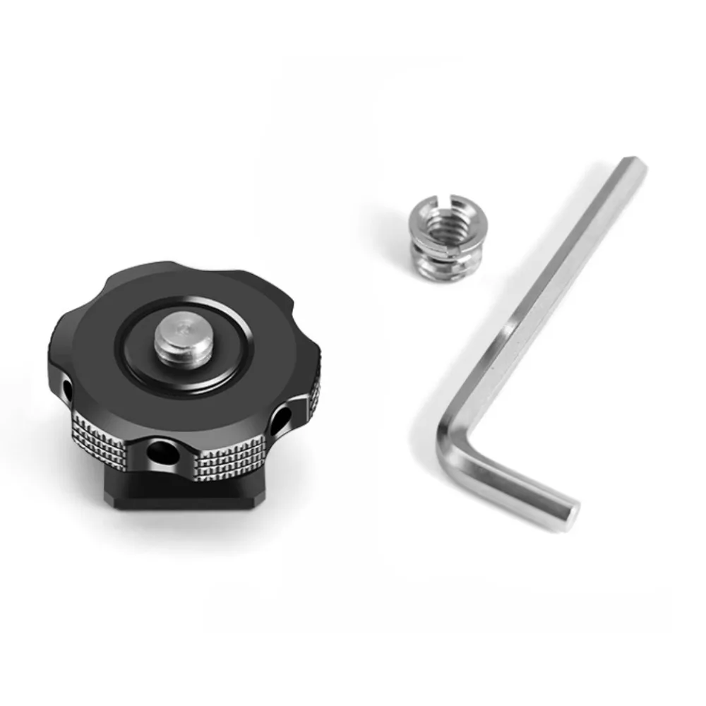 Aluminum Alloy Hot Shoe Mount Adapter Quick Release Durable Camera Adapter Universal Camera Rig Adapter Video Recording