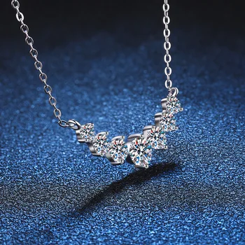 7 Moissanite VVS necklace – Silver 925