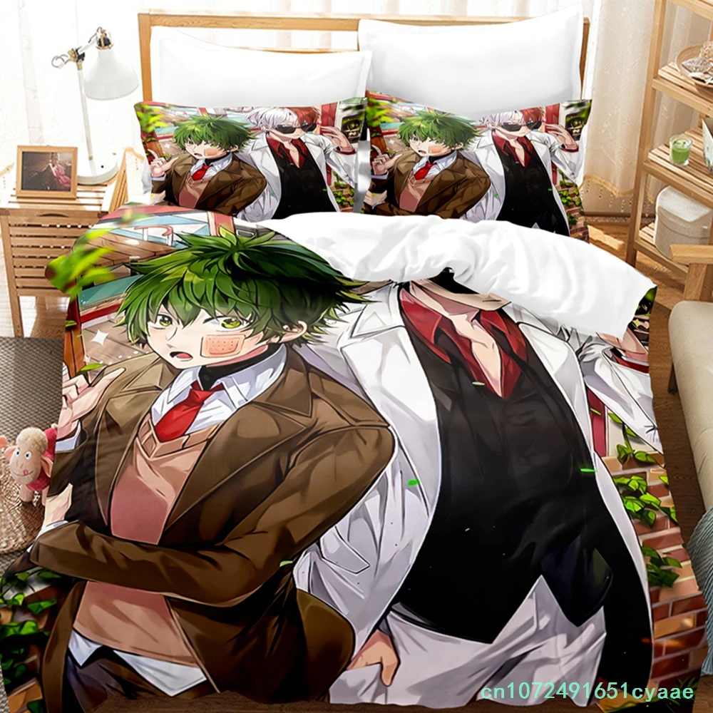My Hero Academia Bedding Set Single Twin Full Queen King Size Todoroki Bed Set Aldult Kid Bedroom Duvetcover Sets 3D Print 048