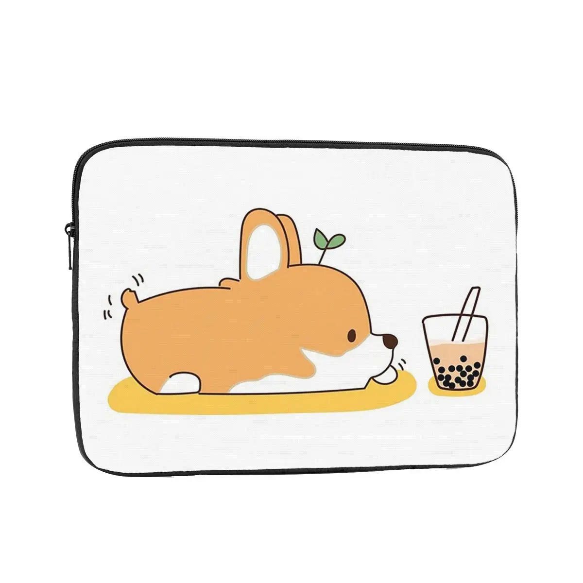 

Сумка для ноутбука Corgi And Bubble Tea, чехол для ноутбука 10, 12, 13, 15, 17 дюймов, чехол для ноутбука, противоударный чехол для планшета, сумка