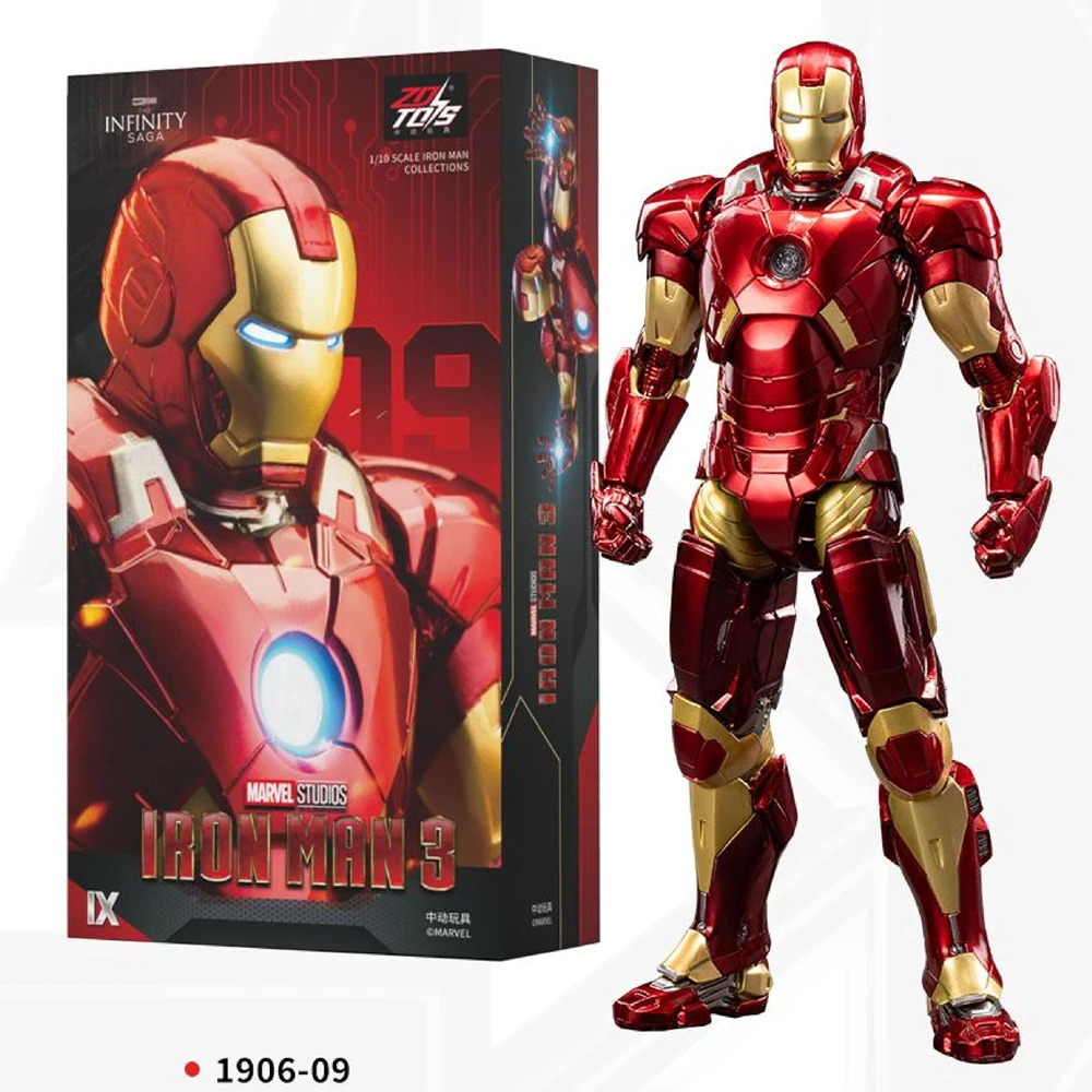 ZD Toys Iron Man Action Figure Mark 35 Red Snapper Iron Man MK24 MK22 MK47 Tony Stark Ironman Figuur Actie Verzamel Speelgoed Cadeau