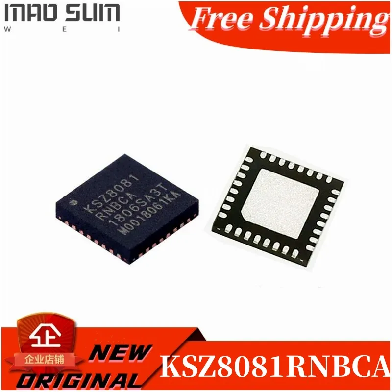 Free Shipping  5PCS/LOT KSZ8081 KSZ8081RNBCA KSZ8081RNBCA-TR QFN-32  NEW100%ORIGINAL