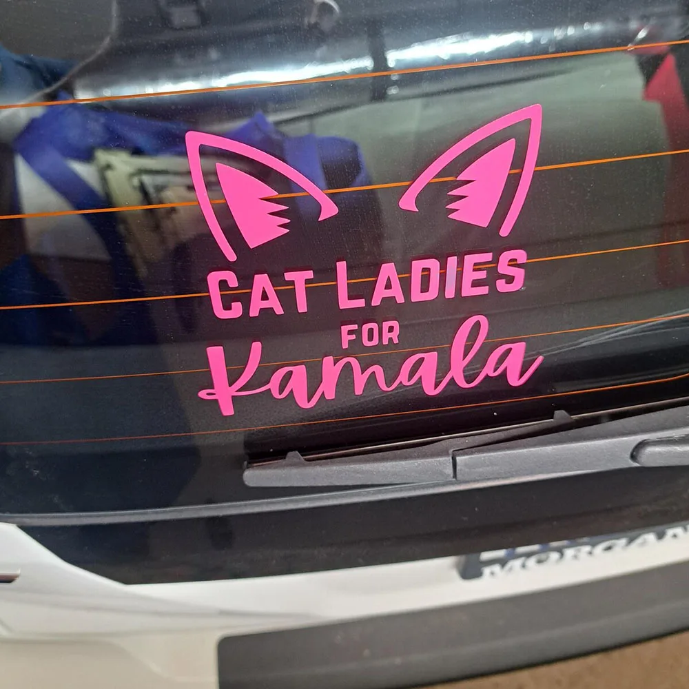 

Виниловая наклейка на автомобиль «Чайлд-кошка» для Камалы Харриса, наклейка на автомобиль Харрис для президента
