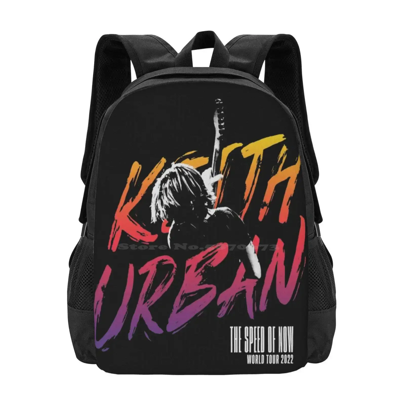 

Spin Black Tour Hot Sale Schoolbag Backpack Fashion Bags New Keith Zealand Urban Musician Singer Guitarist Songwriter Country