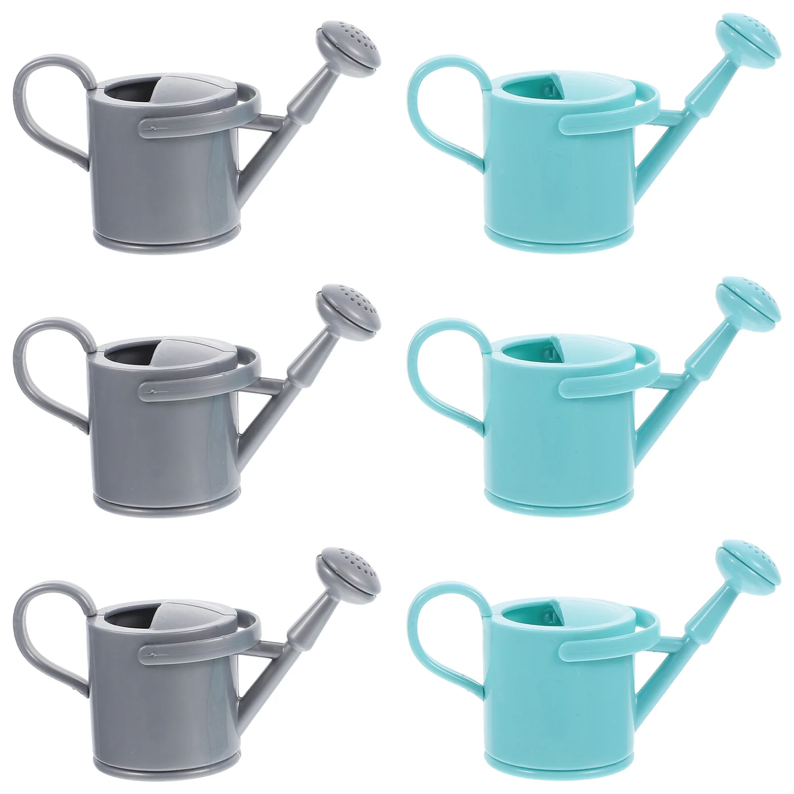 

6 Pcs Garden of Miniatures Watering Can Plastic Children's Gardening Bath Toy Abs Containers