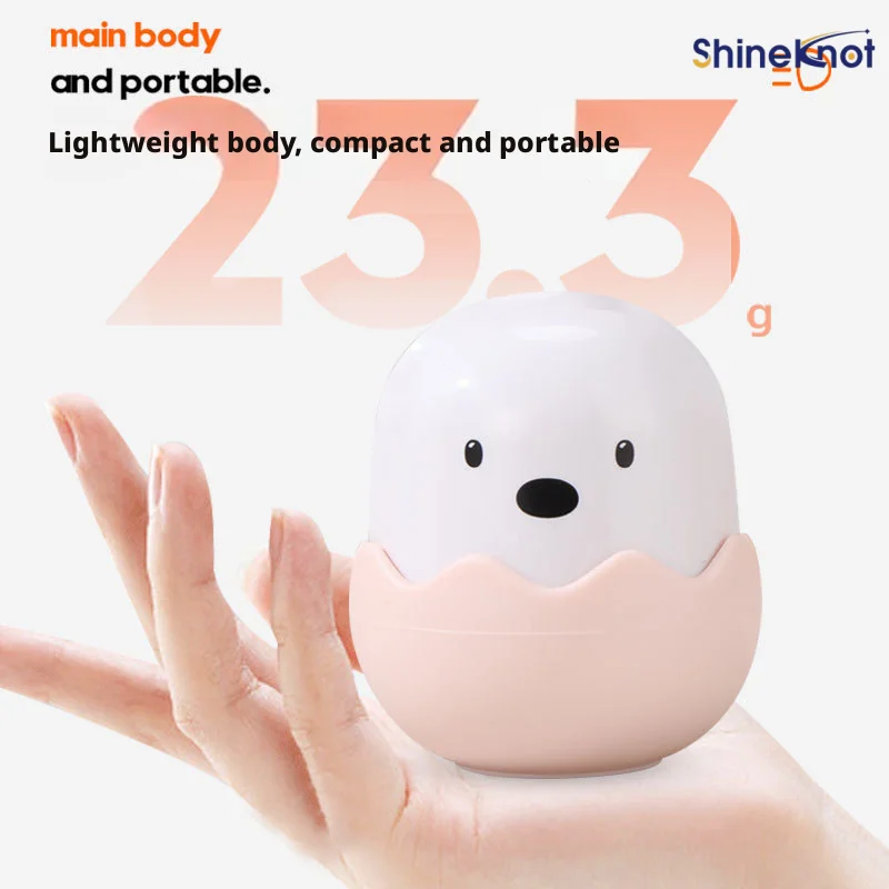 SHINEKNOT Compact Mini Egg-Shaped Nail Lamp 360° UV Nail Curing Lamp Portable Home-Use LED Nail Polish Drying Lamp USB-Powered