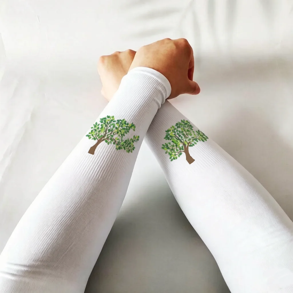 2026 new summer natural tree pattern arm sleeves, unisex decorative cool sleeves for outdoor sports, gardening, cycling trends