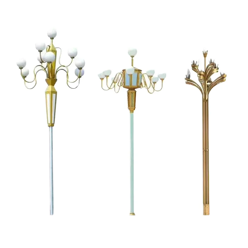 

Garden Pillar Landscape Lamp Poles for Patio Park Community Roads Top Ball Lantern Decoration Light Profile Post Lamp