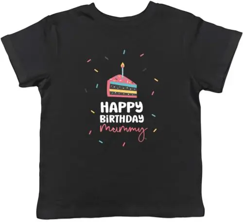 

Детская футболка с надписью «Happy Birthday»