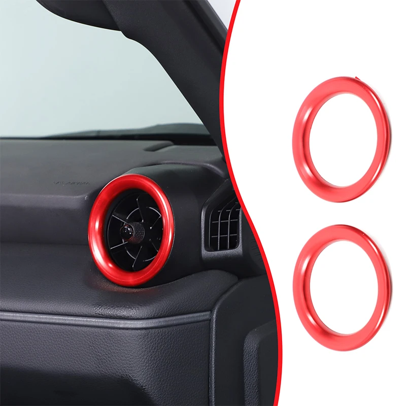 

Aluminum Alloy 2Pcs For Toyota Land Cruiser Prado 250 LC250 2024+ Car Side Air Outlet Ring Decorative Stickers Car Accessories