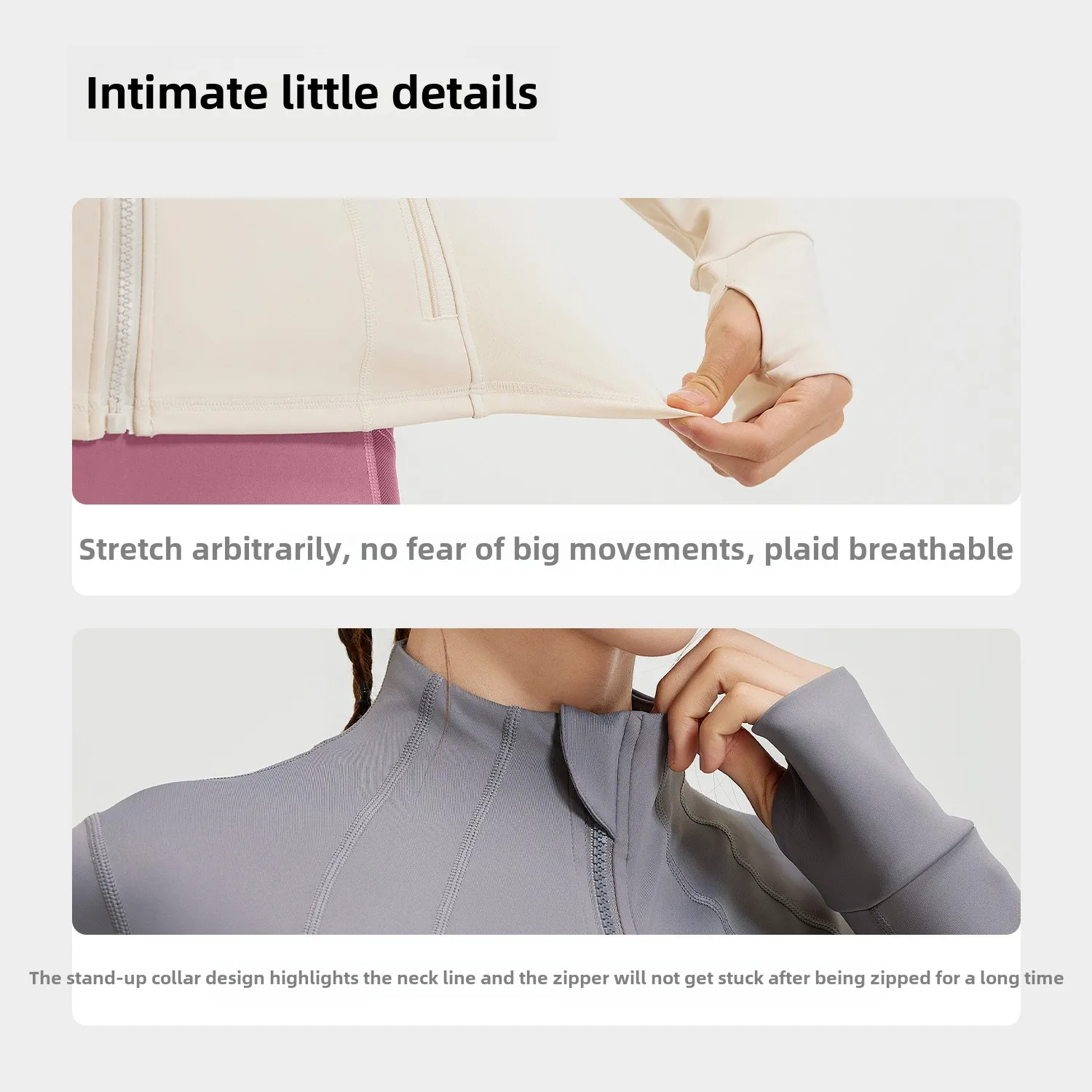 Chaqueta de entrenamiento con paneles ligeros para mujer, bolsillo elástico transpirable, ropa deportiva para Yoga, correr, Fitness