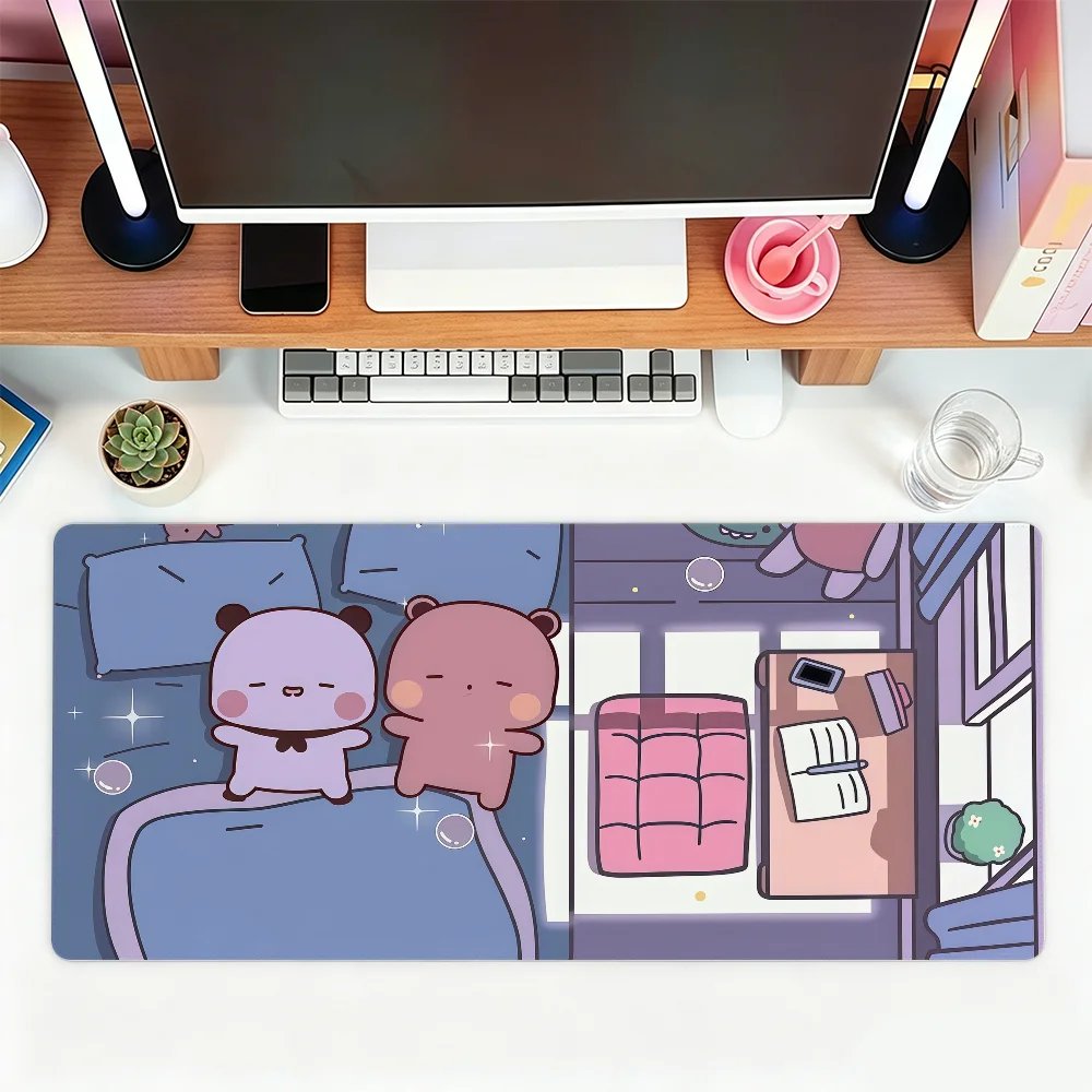 Cartoon Cute Bubu Kawaii Dudu Mouse Pad For Office Gaming And Keyboards Non-Slip Large Waterproof