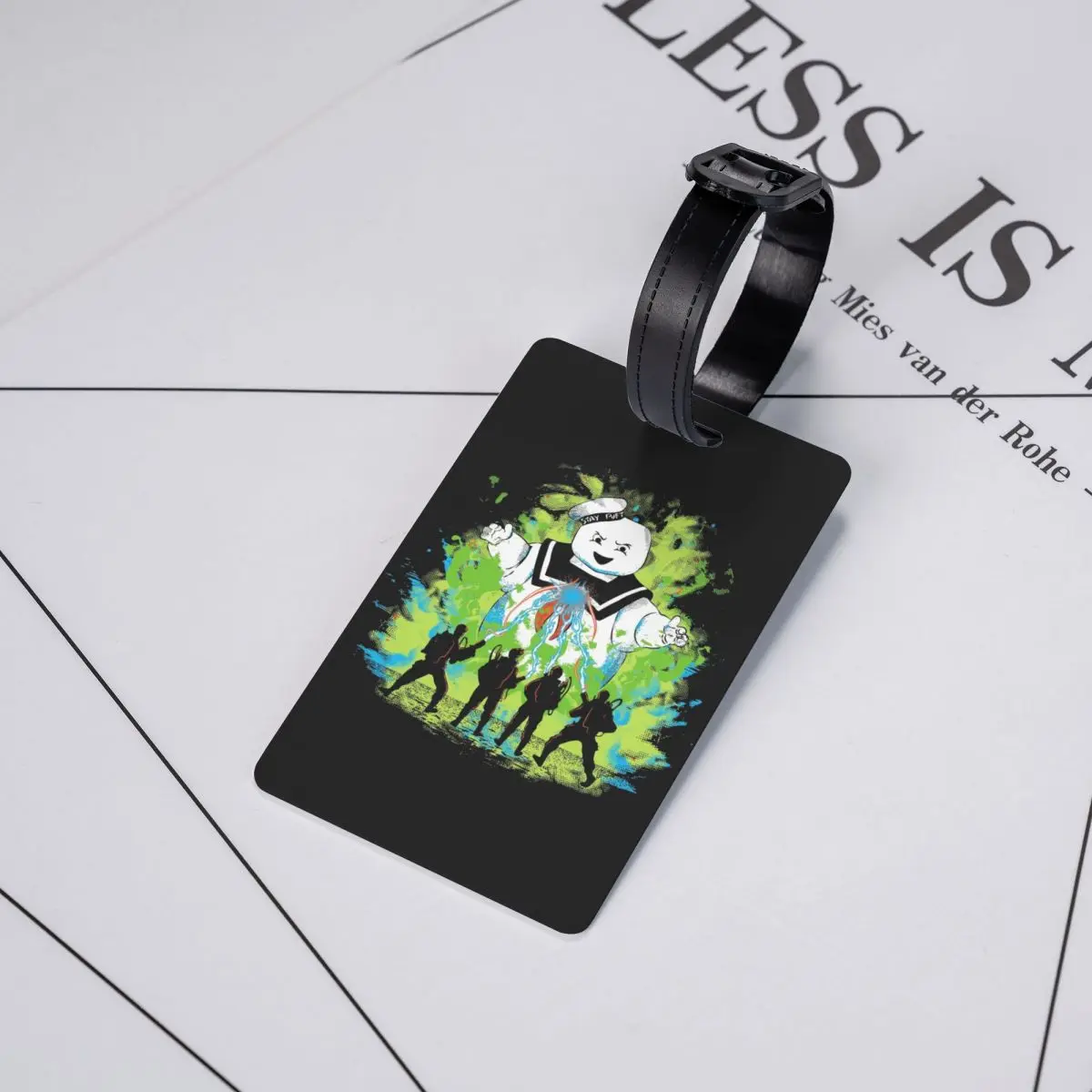 Custom Ghostbusters Busters Luggage Tag With Name Card Supernatural Ghosts Movie Privacy Cover ID Label for Travel Bag Suitcase