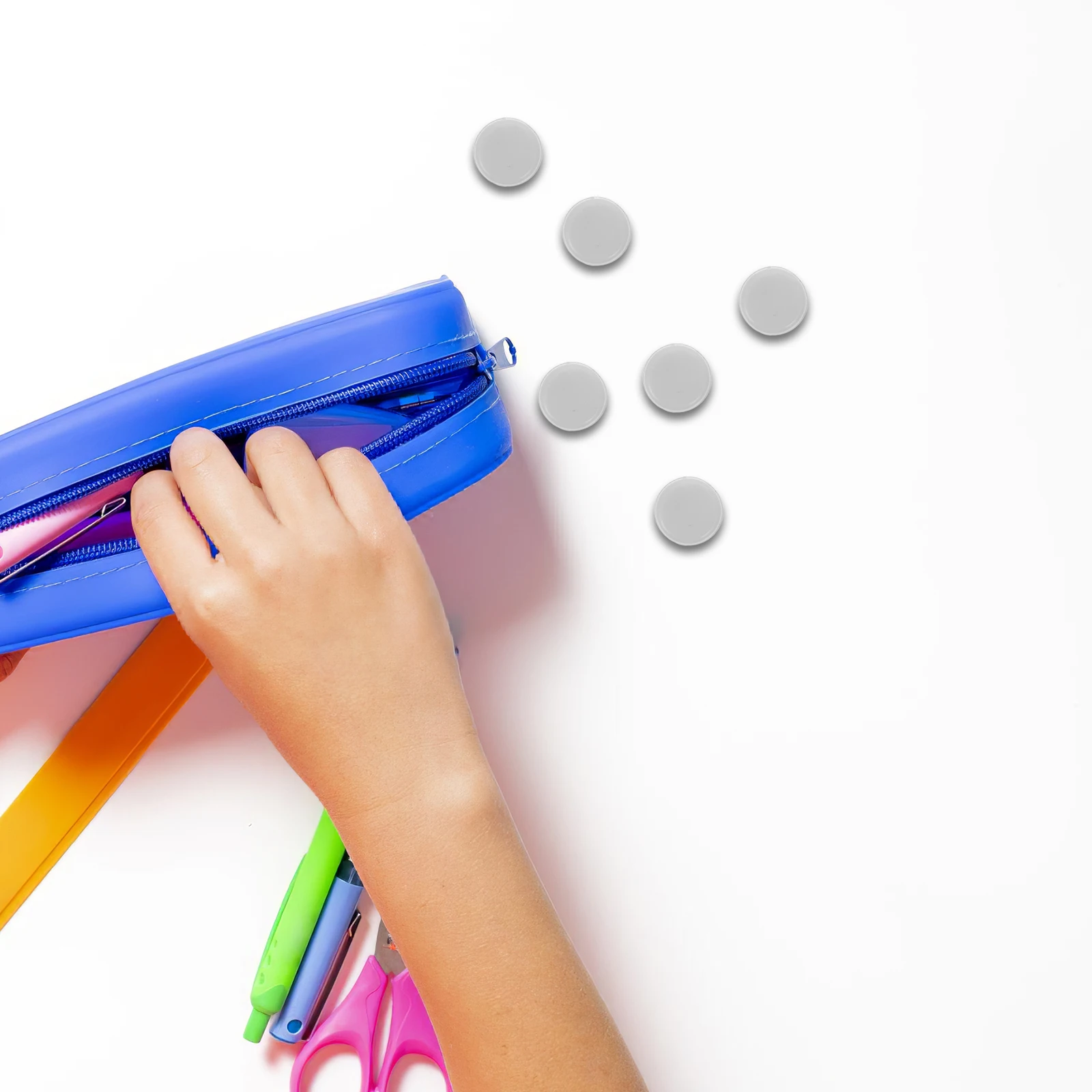 20 ชิ้น Bell Ringing Box DIY อุปกรณ์เสริมใส่ Squeaker สีขาว Rattle อุปกรณ์เสริมเด็ก