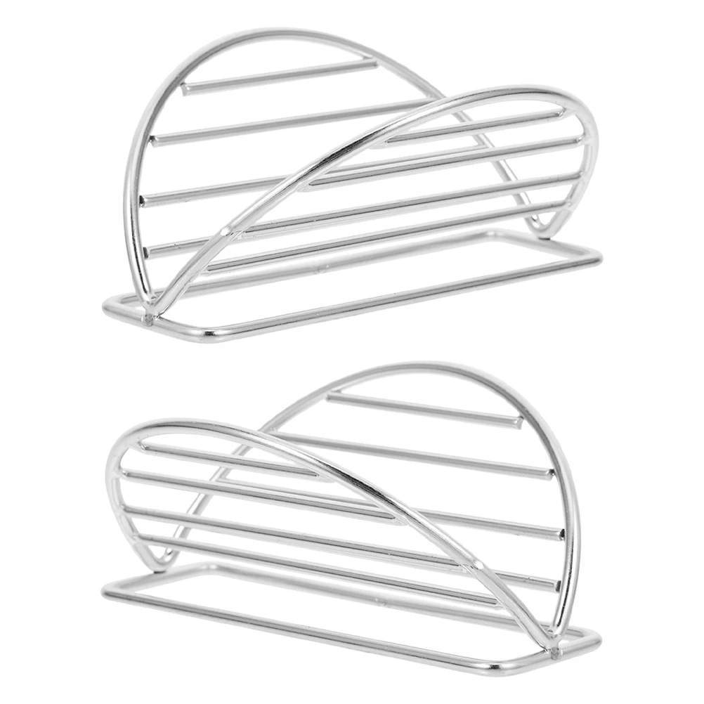 

2pcs Stainless Steel Pancake Rack Taco Tray Holder Multifunctional Snack Display Stand Baking Plate TORTILLAS Cake Tray