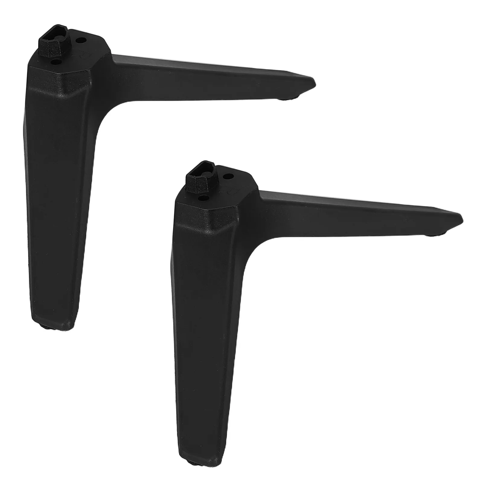 2Pcs TV Stand Replacement Feet Plastic Mounting Brackets Stable Support Rack for 32 Inch TV Living Room Desktop Base