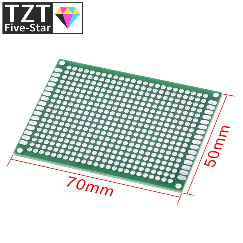 TZT 10pcs Breadboard Bread Board Prototype 5X7cm 432 Points Double side Super Highly quality Best pices Green