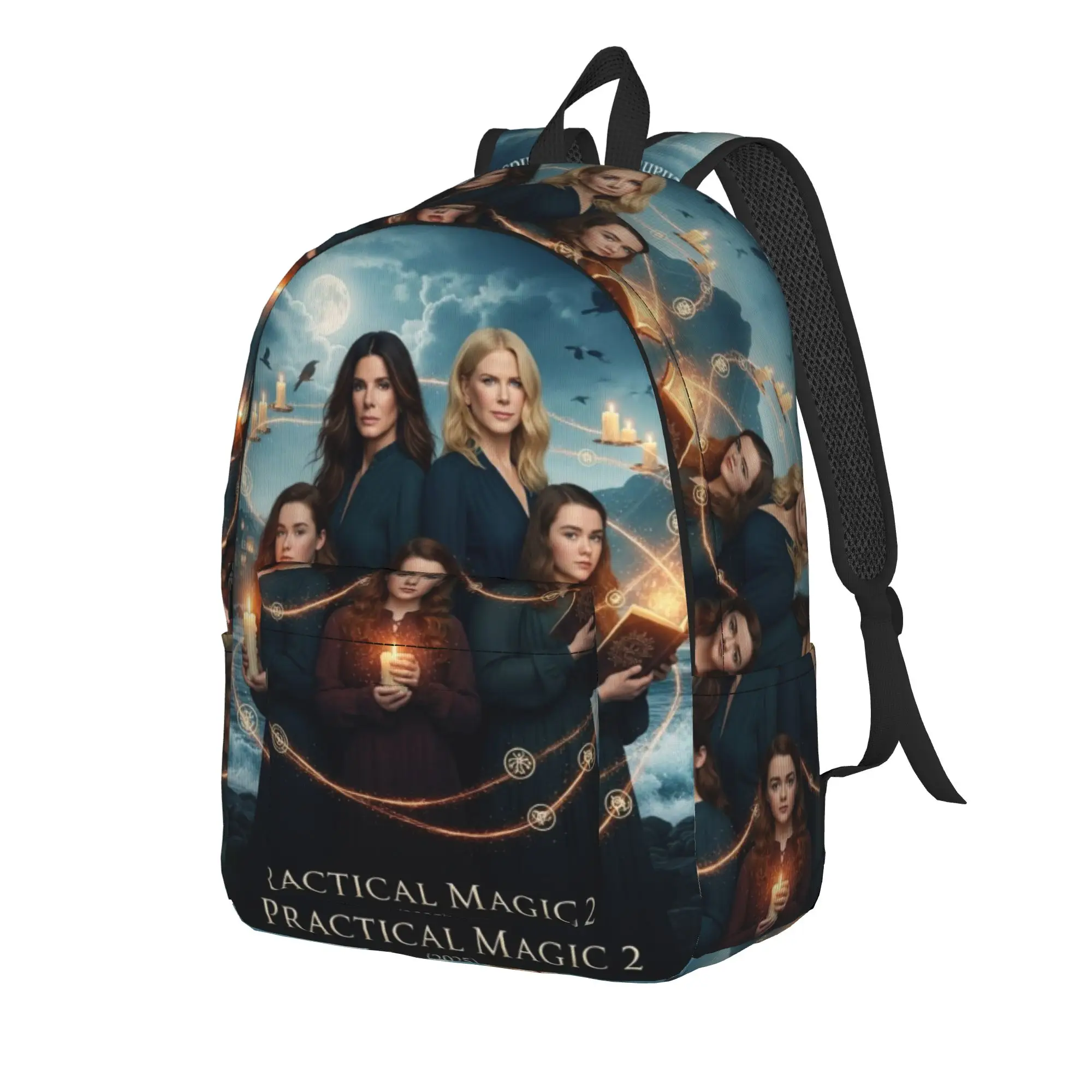 Practical Magic 2 Backpack for Men Women Casual High School Work Daypack  Laptop Computer Shoulder Bag with Pocket