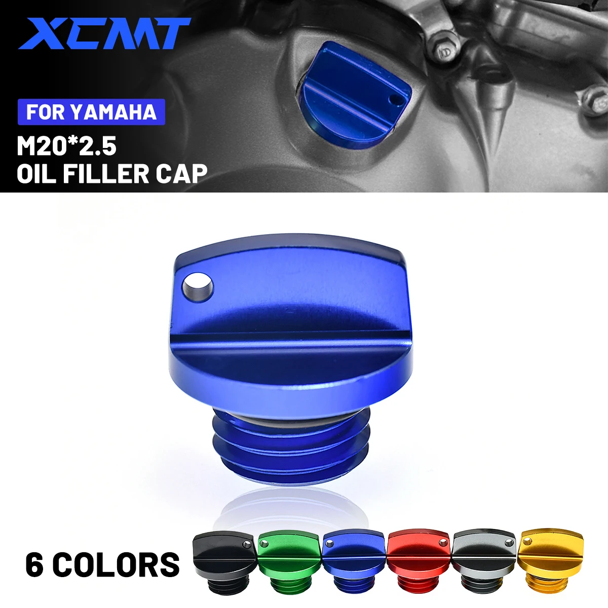 

M20*2.5 Oil Filler Cap Plug For Yamaha YZ 65 80 125/X 250/X YZ250F YZ450F YZ250FX YZ450FX WR250F WR450F WR250R/X YZF WR 250R 450