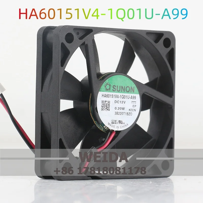 SUNON / Jianzhun 6CM 60X60X15MM HA60151V4-1000C-A99 12V 0.20W Ultra Quiet Cooling Fan