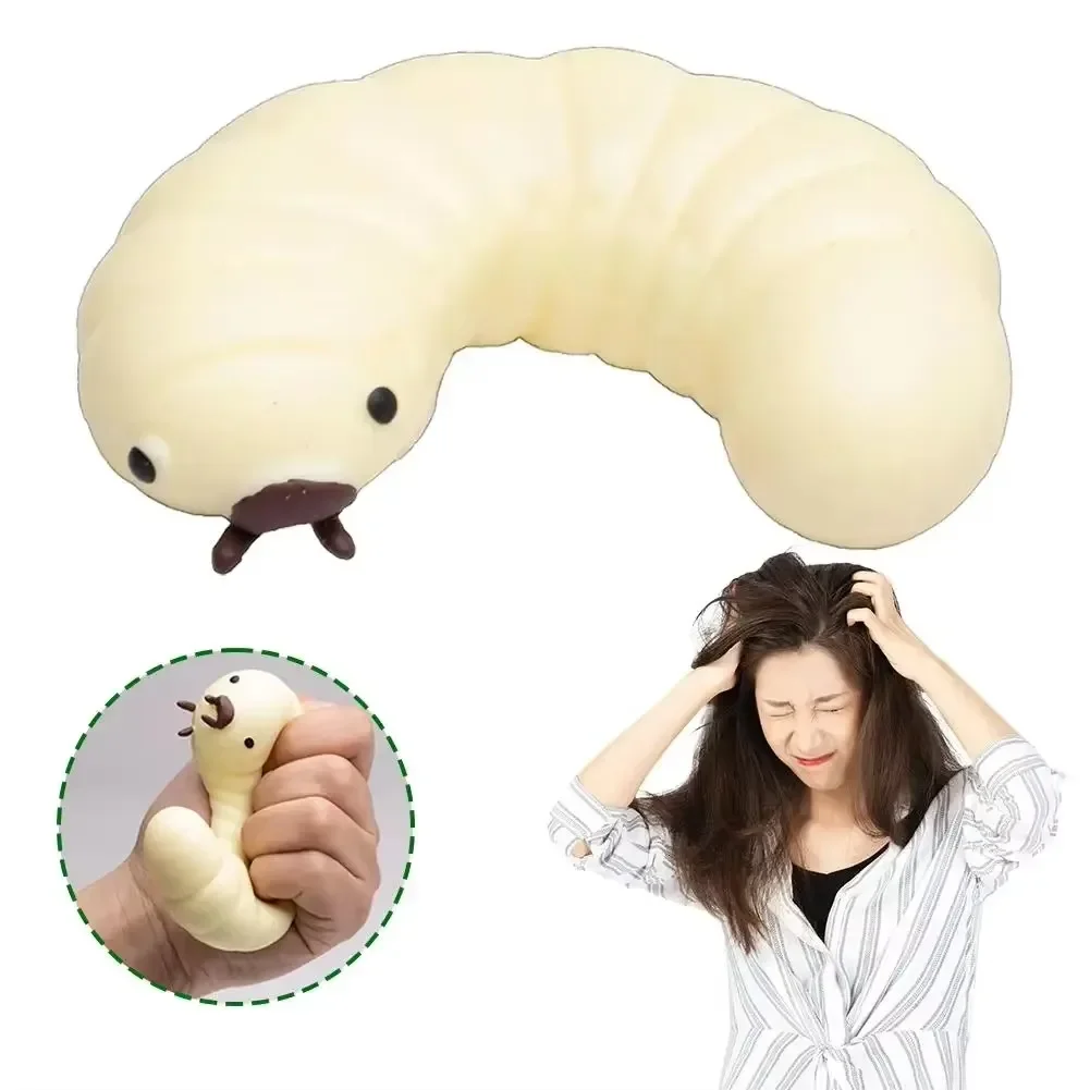 New Fluid Soybean Worm Pinch Fun Release Toy Lazy Mud Feeling Adult Prank Venting Stress Relieving Toys