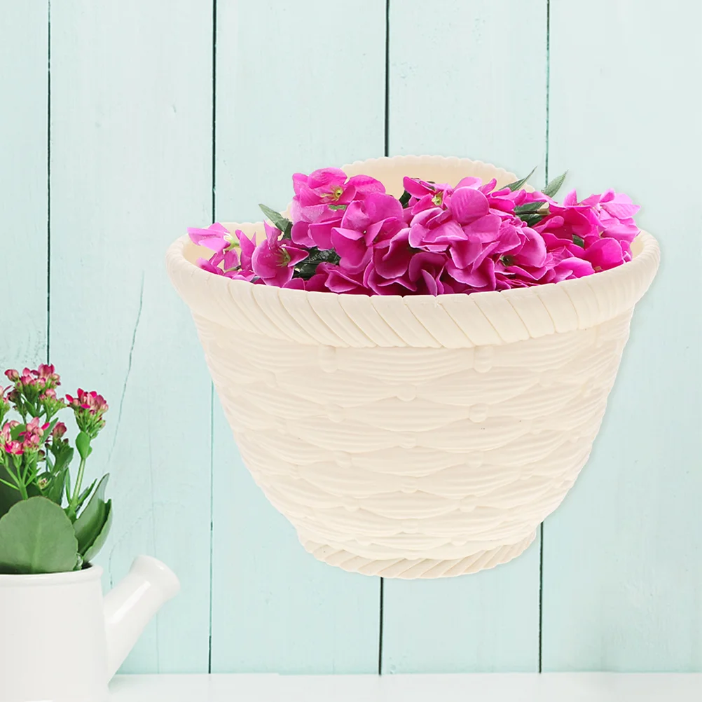 

Balcony Courtyard Hanging Wall Plant Holders Pots for Plants Planters Flowerpot Indoor to Weave