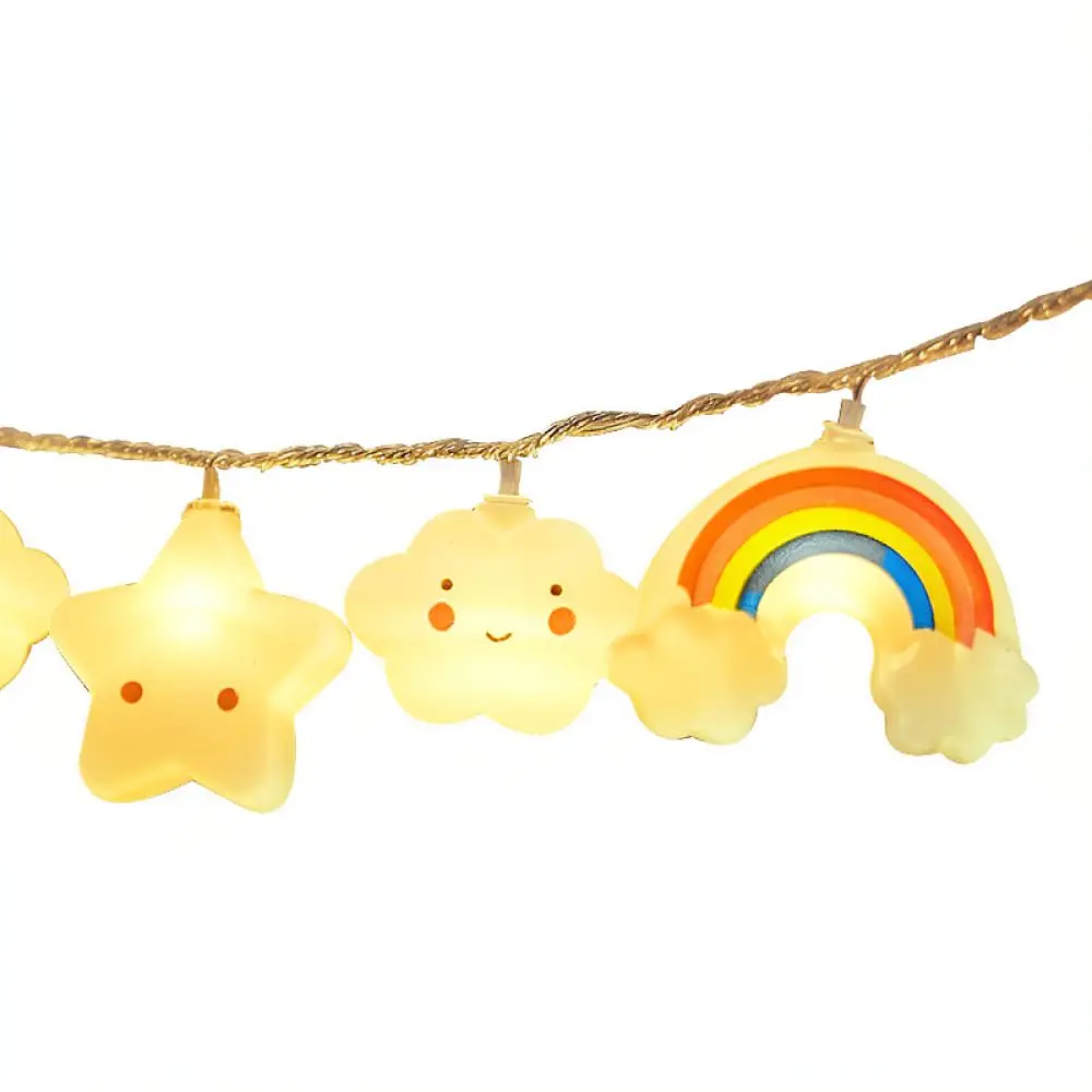 Glowing Star Cloud Rainbow LED Fairy String Lights Decorative Lighting For Home Bedroom Tent Party Holiday Decoration