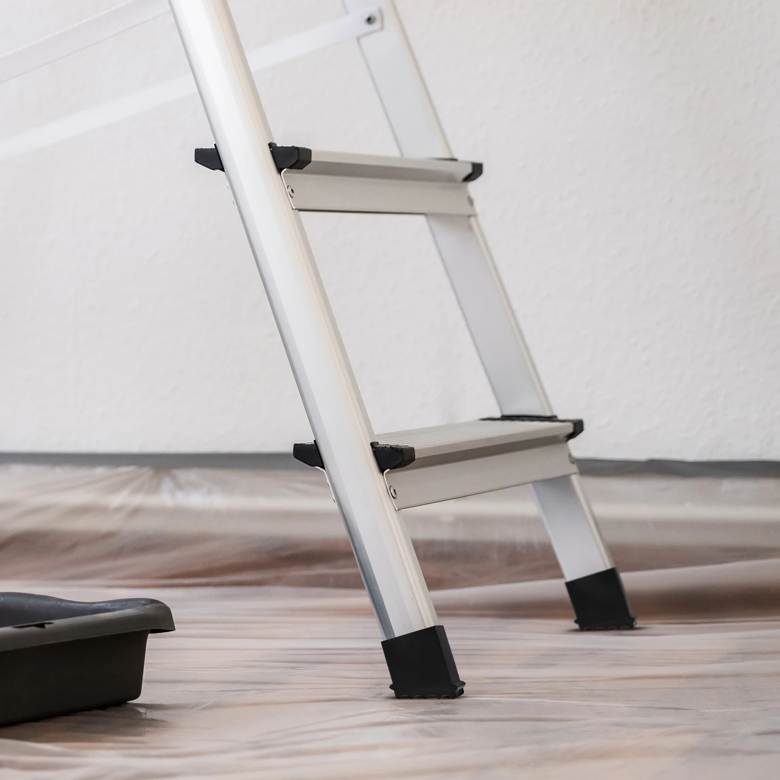 4 قطعة سلم قدم الحصير الثقيلة المطاط حماة المضادة للانزلاق منصات القدم للتمديد وسلالم الخطوة الاستخدام المنزلي