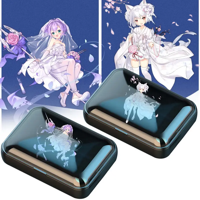 

Game Azur Lane USS Laffey IJN Ayanami Cosplay Bluetooth earphones For Android Wireless Earbuds 5.0 HD Anime Azur Lane Gifts NEW