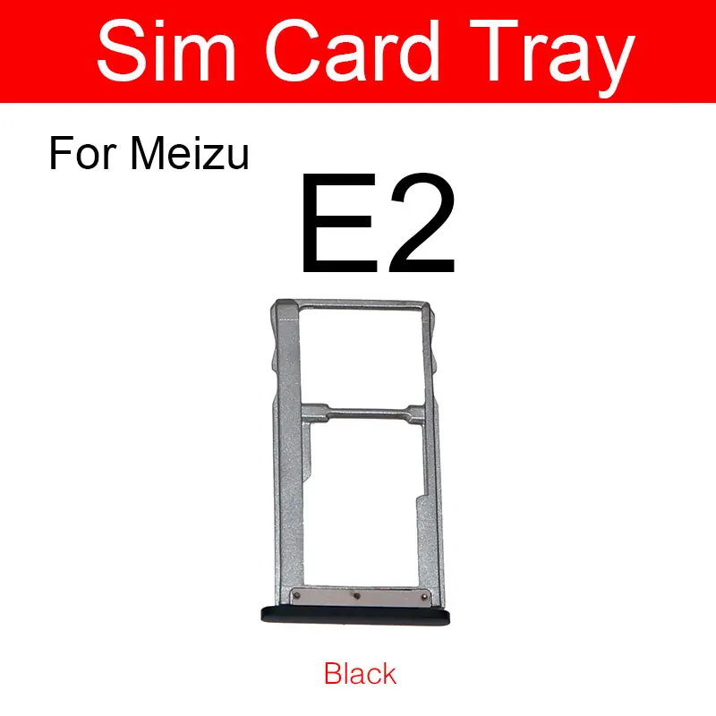 Sim Card Tray Holder For Meizu Meilan Blue Charm E2 M3x   Reader Sim Card Slot Replacement Repair Parts Accessories