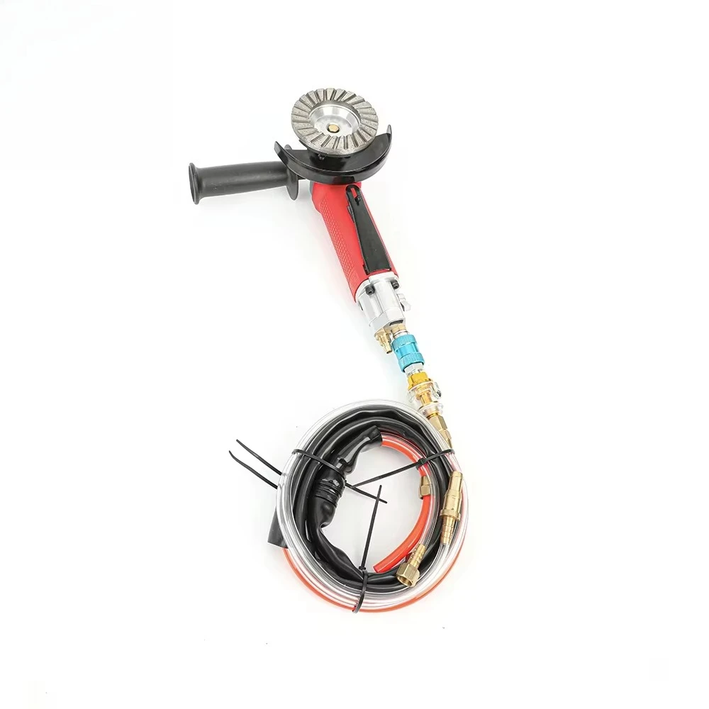 Air Wet Stone Polisher Grinder M14 M16 5/8-11 Arbor for Granite Marble Concrete Fits Angle Grinder