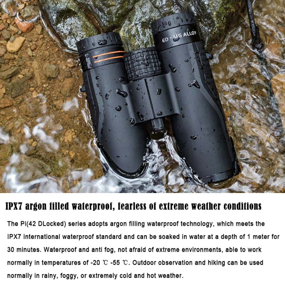 Shuntu 8X42 10X42 ED-Fernglas für Erwachsene, leistungsstarkes, superhelles, klares, leichtes Fernglas für Vogelbeobachtung, Wandern, Reisen – Detail 12