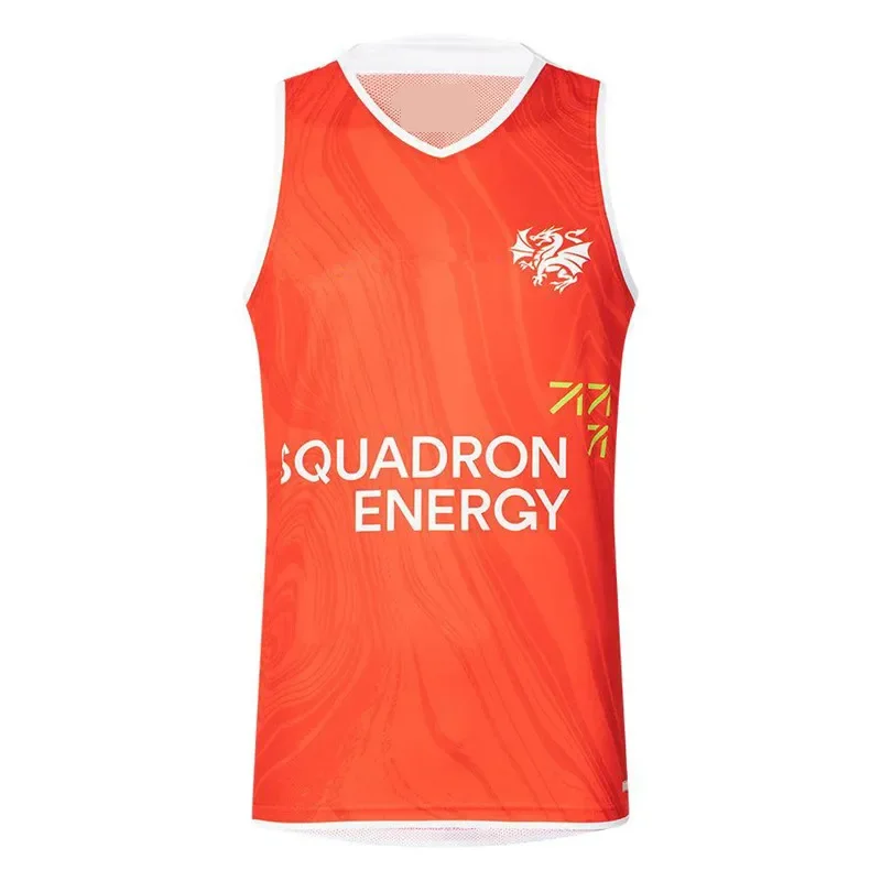 2025 St George Illawarra Dragons Singlet Rompi Rugby Pria Uniseks Rompi Anak-anak Rompi Pakaian Latihan Rompi Sejuk Cepat Kering