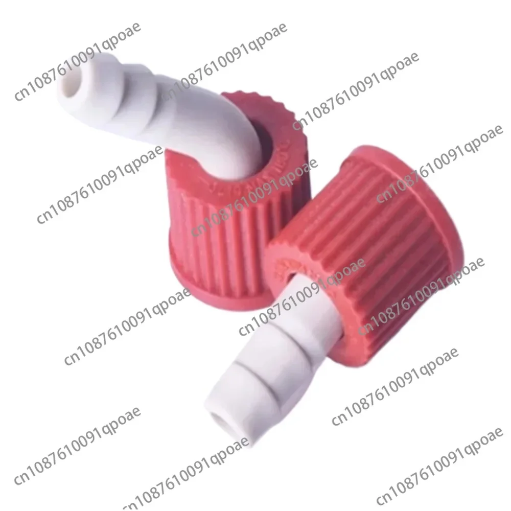 4pcs Laboratory GL14 Detachable Hose Connector Straight Elbow GL14