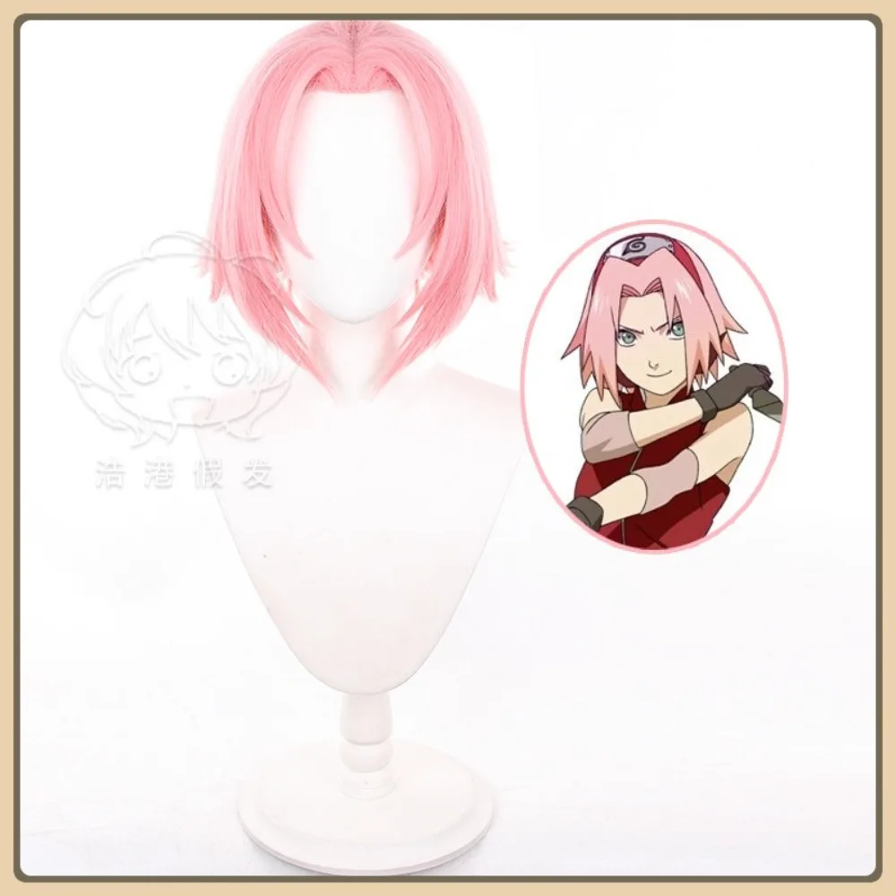 Mid-jade peruca loja sakura haruno cosplay peruca anime jogo rpg traje de halloween adereços cabelo sintético