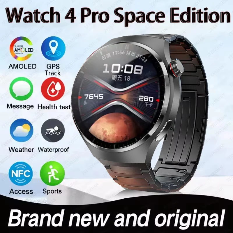 Per Huawei WATCH 4 Pro Astuto Della Vigilanza Degli Uomini AMOLED HD Schermo Chiamata Bluetooth GPS Traiettoria NFC Monitor di Salute Smartwatch 2025 Nuovo