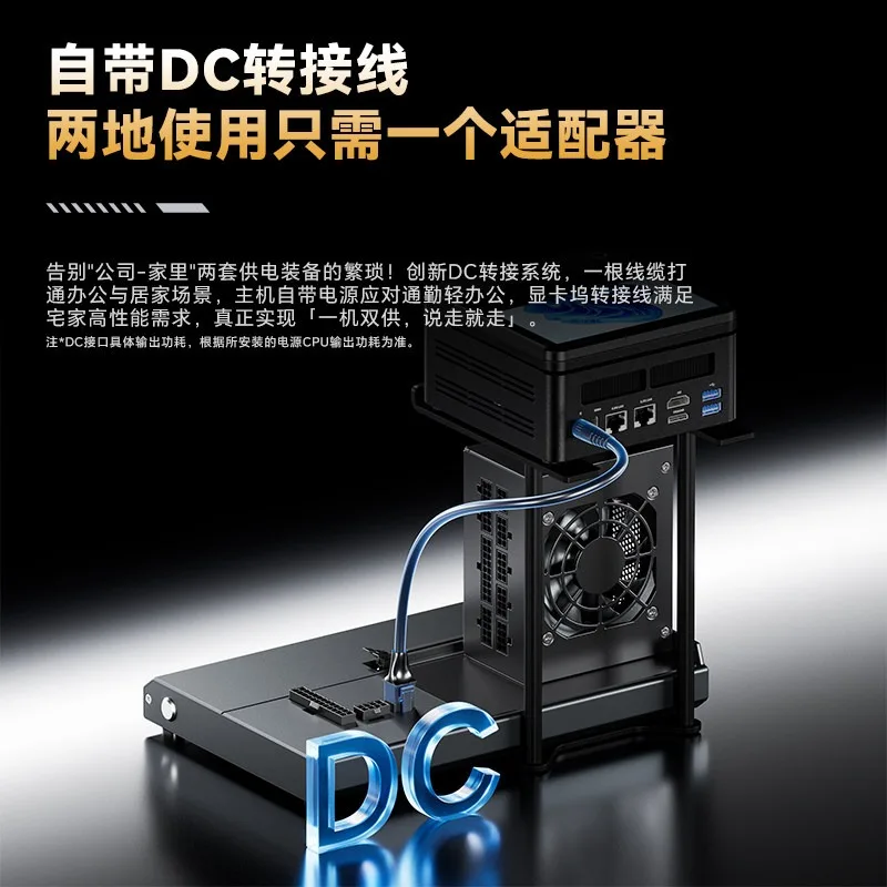 EG02 eGPU Dock, Dual Thunderbolt 5 Ports, DC Powered External Graphics Expansion Enclosure