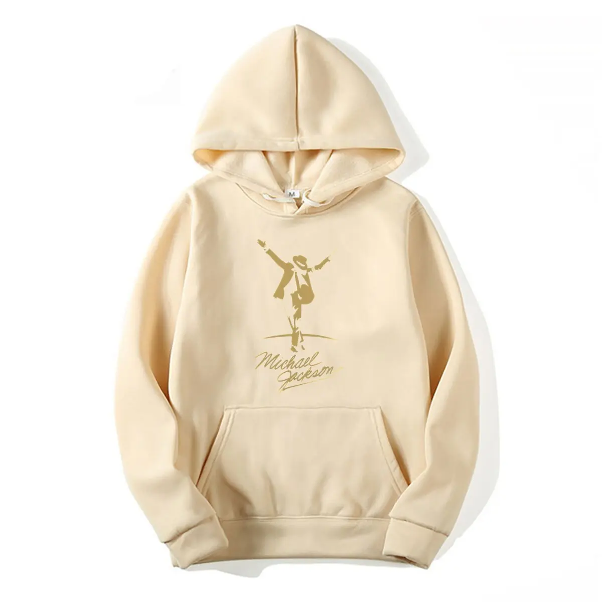 Michael Jackson Gold Graphic Hoodie Unisex Men Women Music Star Print Sweatshirt Casual Long Sleeve Pullover Streetwear