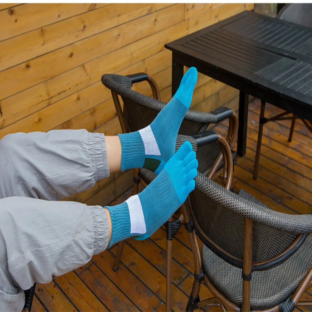 With Toes EU 38-44 Sport Anti-Bacterial Fiber Organic Cotton Sweat Socks Toe Socks Five Finger Socks Dress Socks With Toes