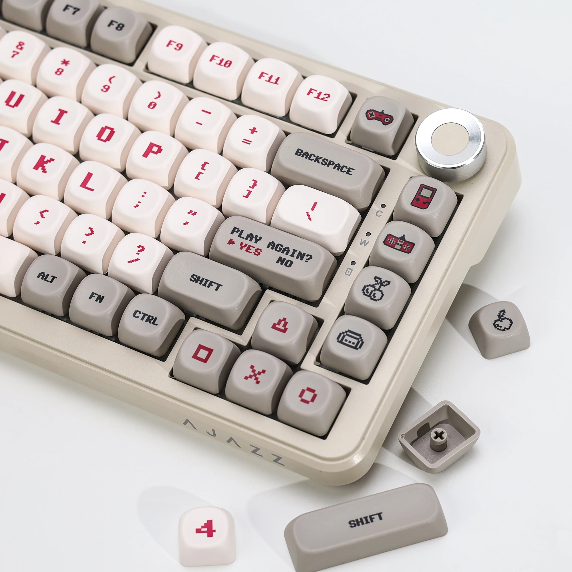 KBDiy Retro Anime Tastenkappen KOA MOA Profil PBT Tastenkappen ISO MAC Custom 142 Tasten für 60% 75% Gaming Mechanische Tastatur KIT Tastenkappen – Detail 13