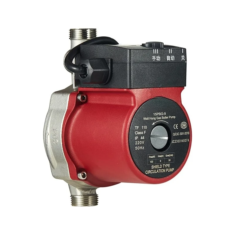 Stainless Steel Silent Booster Pump, Automatic Solar Floor Heating Circulation Pump 3-Speed 110-240V
