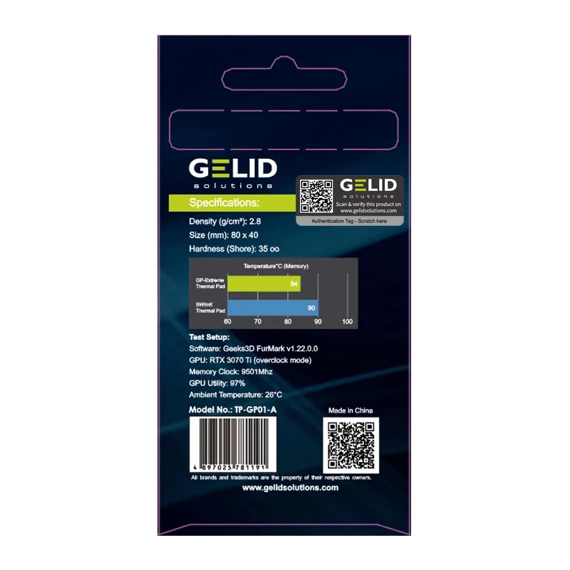 GELID GP-EXTREME/ULTIMATE Multi-size high-performance thermal pad CPU/GPU Graphics Card thermal pad Motherboard thermal pad