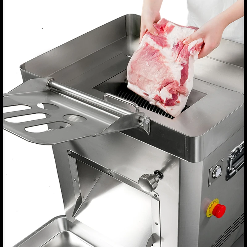 ماكينة تقطيع اللحوم الكهربائية للمطاعم الاحترافية من الفولاذ المقاوم للصدأ ماكينة تقطيع اللحوم الصناعية