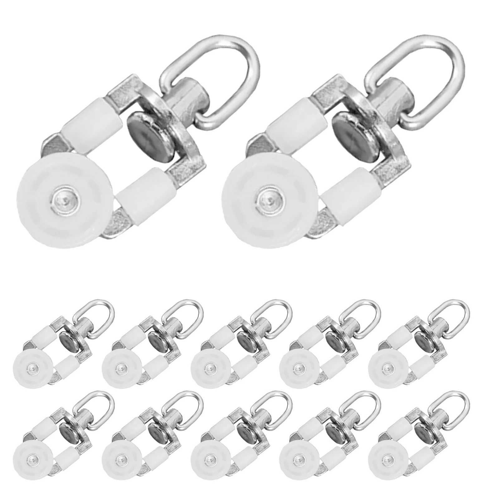 

20Pcs Curtain Track Runners High Quality Rolling Gliders Free Moving Wheel for Sliding Doors Windows Closets Bedrooms