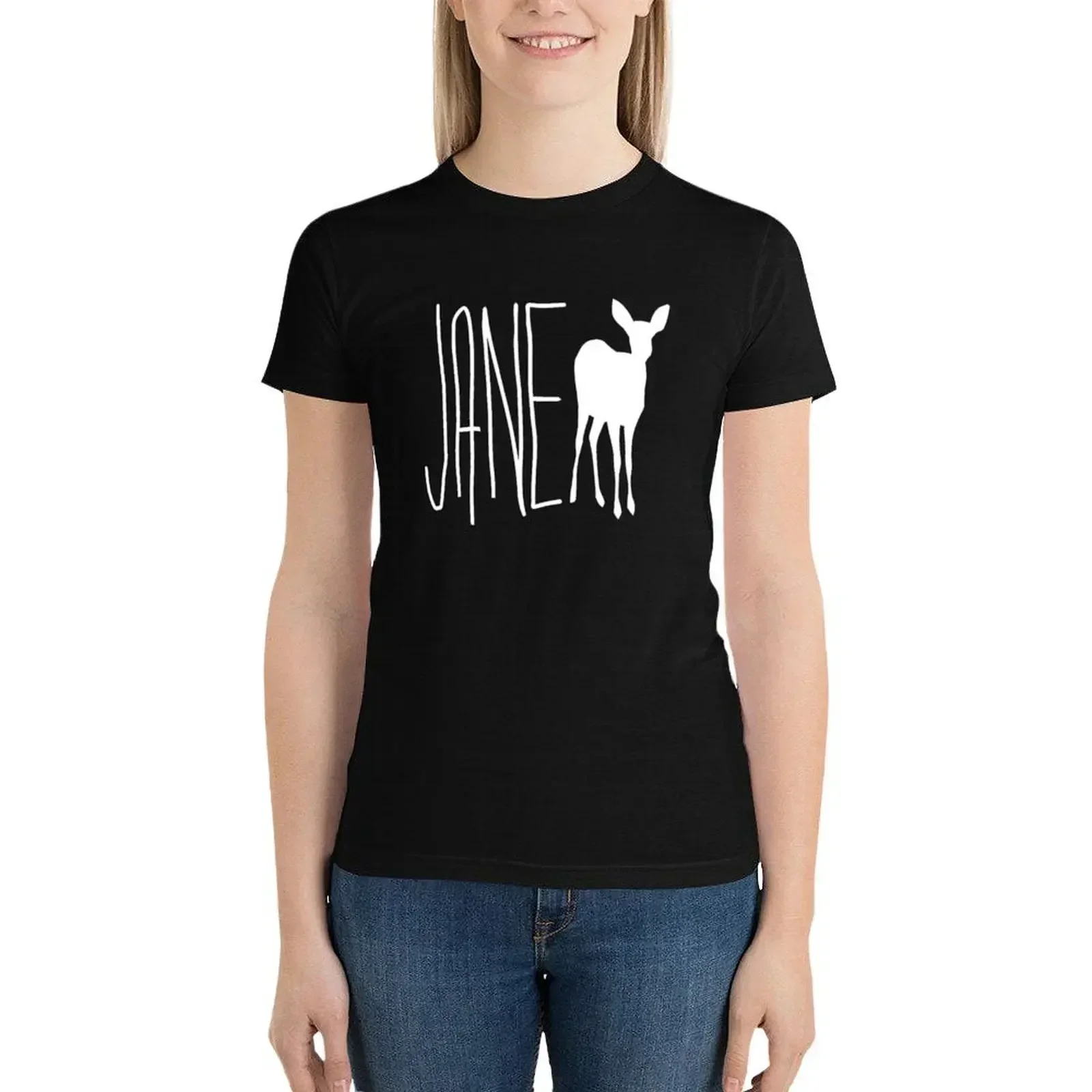 Jane Doe-Camiseta rosa Life Is Strange con cuello redondo, camisetas de manga corta, ropa de moda para mujer, ropa Kawaii, ropa para mujer
