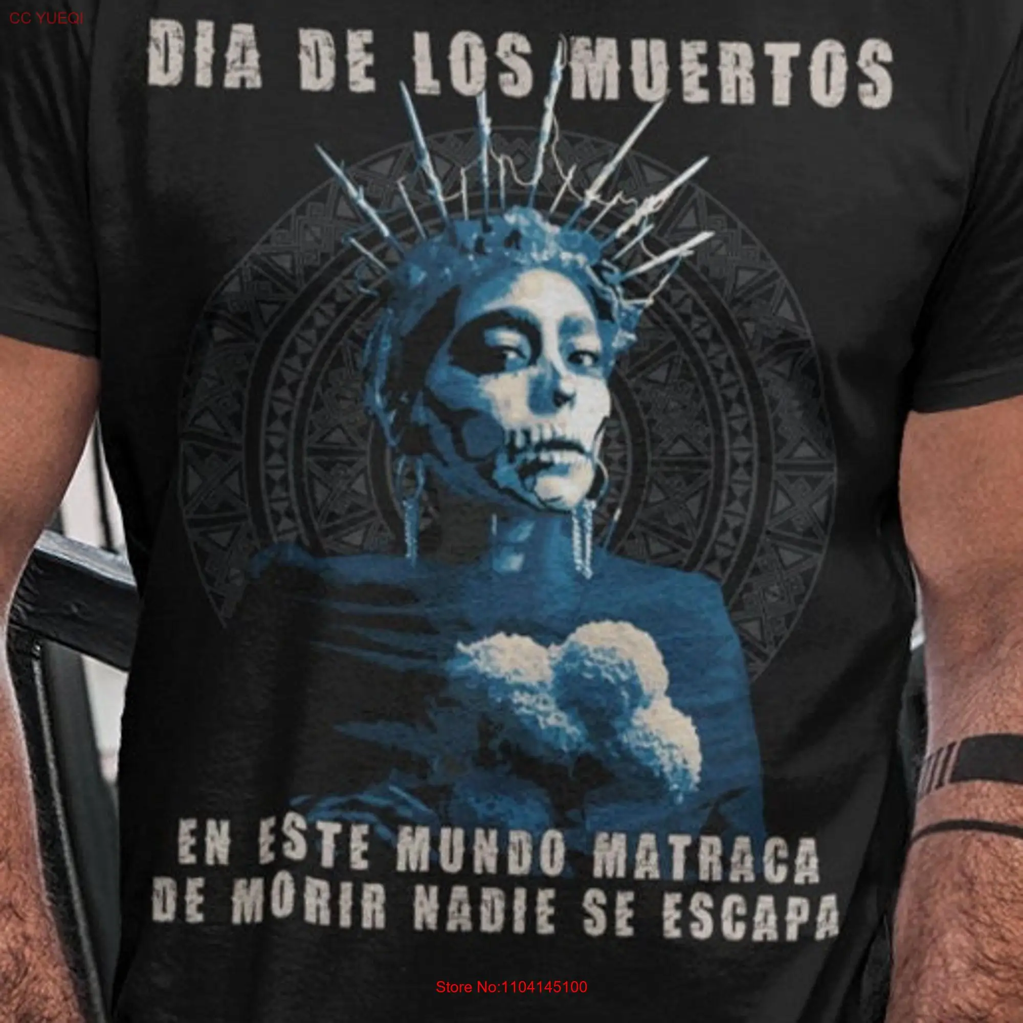 Dia De Los Muertos Nobody Escapes Death T Shirt Women's Fit  long or short sleeves