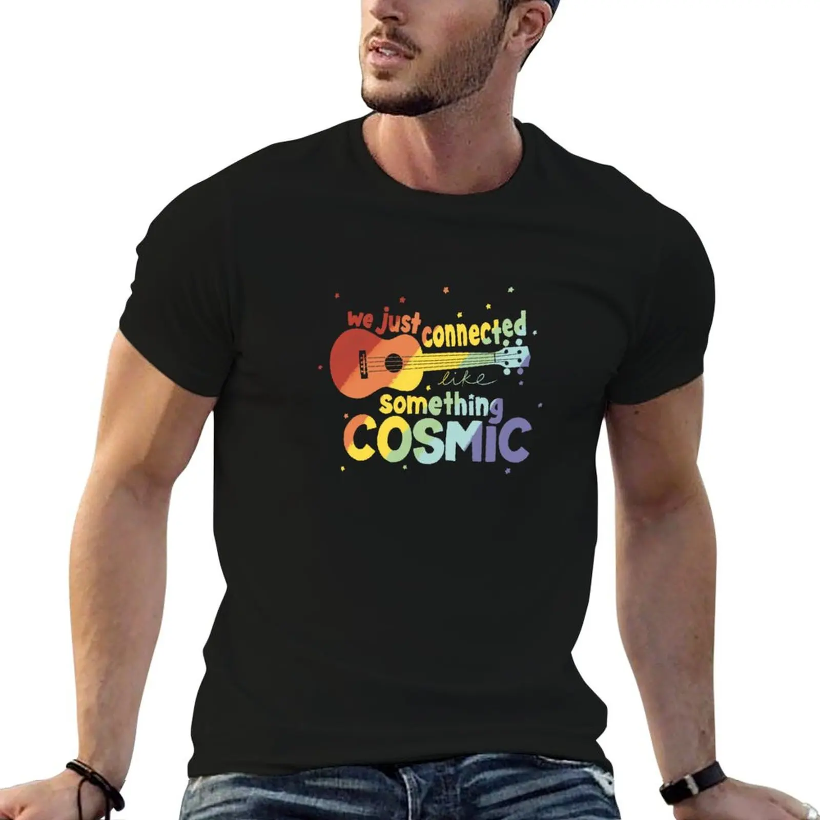 Rainbow - Cosmic T-Shirt Gym Exercise Short Sleeve T-Shirt